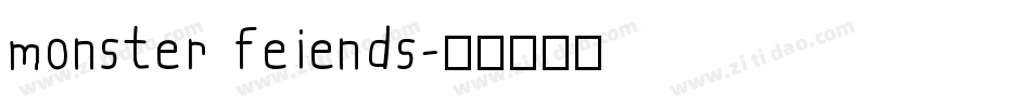 monster feiends字体转换